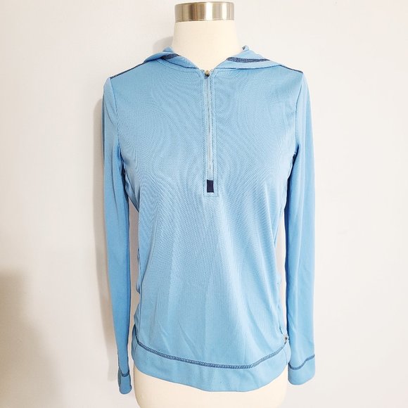 Alo Tops - ALO long sleeve 1/2 zip hooded pullover
